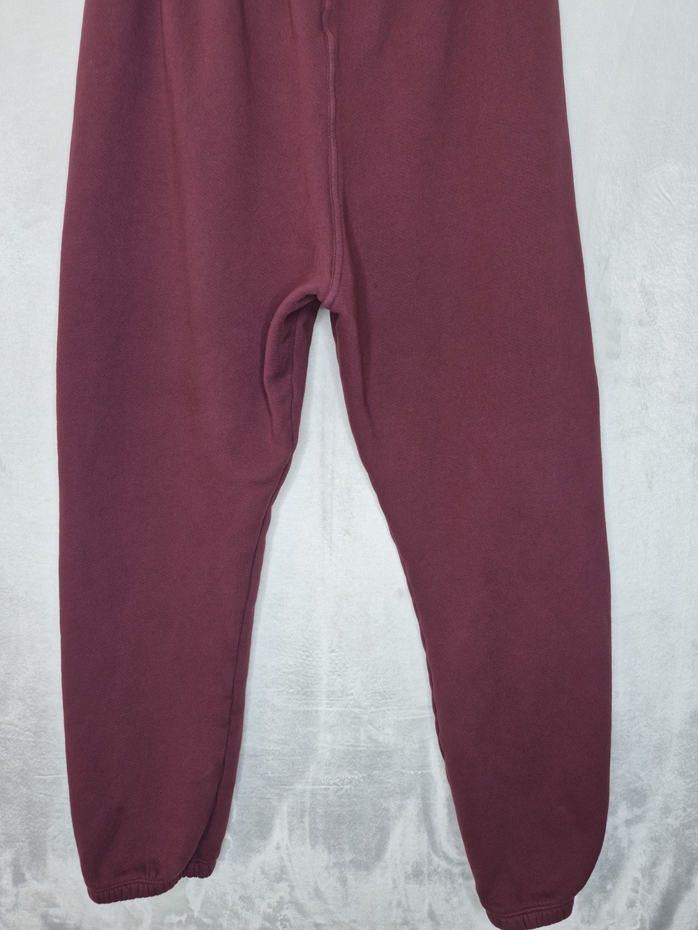 perfectwhitetee 100% Cotton Fleece Sweatpants Joggers Burgundy Womens Medium - Picture 6 of 9